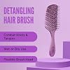 Noughty The Purple One Detangling Brush for Wet and Dry, Smooth and Tangle-Free Hair, Styling and Shower Brush for All Hairtypes, Eco-Friendly and Flexible for Daily Use