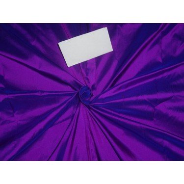 Tissu Dupioni 100% pure soie violet bleu de haute couture pour créations exclusives de luxe
