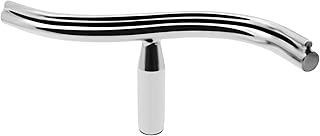 12 Inch Stainless Steel Curved Lathe Tool Rest, Shaped Wood Lathe Tool Rest for Bowl Turning, Wood Lathe Tool Holder, Wood Lathe Turning Accessories, 1 or 5/8 In Column (5/8")