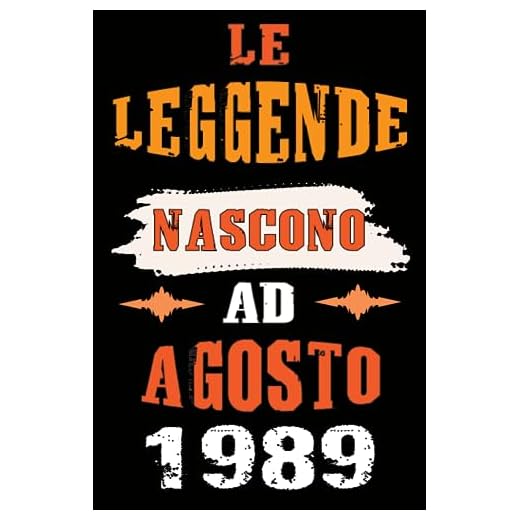 Le leggende Nascono Ad Agosto 1989: Idea Regalo di compleanno 34 anni originale per donne e uomini / Quaderno a righe"