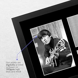 HWC Trading FR A4 George Harrison The Beatles Cadeaux Imprimé Signé Autographe Photo pour les fans de musique – A4 Encadré - Les Beatles, Paul McCartney, John Lennon, RIngo Starr, George Harrison HWC Trading FR A4 George Harrison The Beatles Cadeaux Imprimé Signé Autographe Photo pour les fans de musique - A4 Encadré – Image 4
