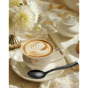 Black Hammered Silverware Set40 Piece Stainless Steel Heavy Duty Flatware Set for 8Food Grade Tableware Cutlery Set Mirror Utensil Sets for Home Restaurant