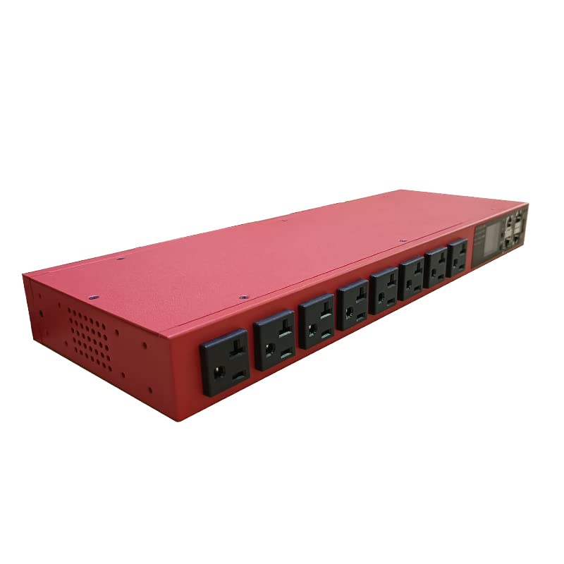 Smart PDU Cabinet Socket 8-Port 20 amps SSH telnet SNMP 485-TCP RTU Programming Development Network Remote Control Room Aging Rack Used… (Monitor and Control snmp telnet Version)