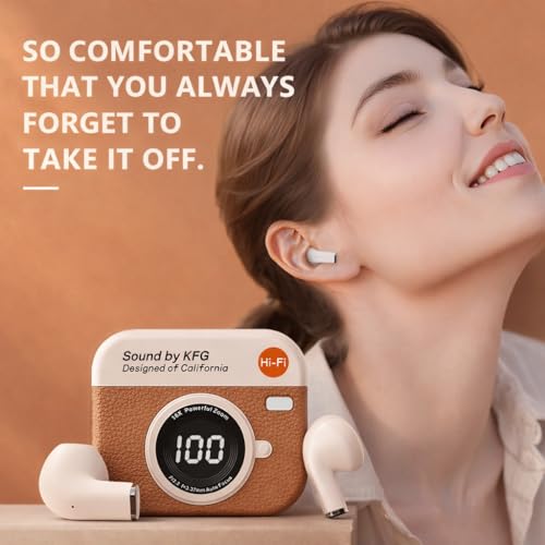 Image of Q85 Retro Gaming Earbuds with 36 Hours Playtime, Bluetooth 5.4 + ENC, 13mm HD BASS Drivers, IPX7 Sweat-Proof,Built-in Mic for Android & iOS