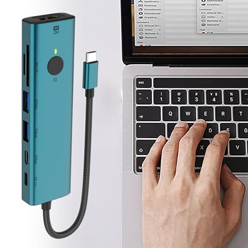 Amplíe su pantalla sin cortes usando este Hub USB C con función de reposo 5
