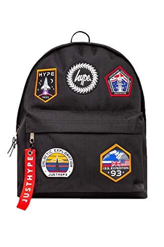 HYPE - Badges, Mochila Unisex adulto, Black, One Size