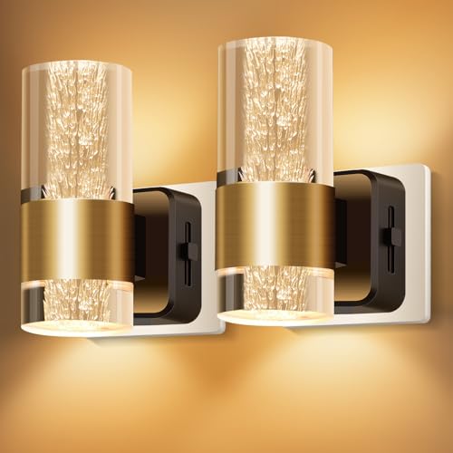 YindaLux 2 Stück Nachtlicht Steckdose mit Dämmerungssensor, 2700K Warmweiß, Nachtlicht Dimmbar 0-133LM, LED Steckdosenlicht, Nachtlampe Kinder für Küche, Flur, Treppe, Kinderzimmer, Gold