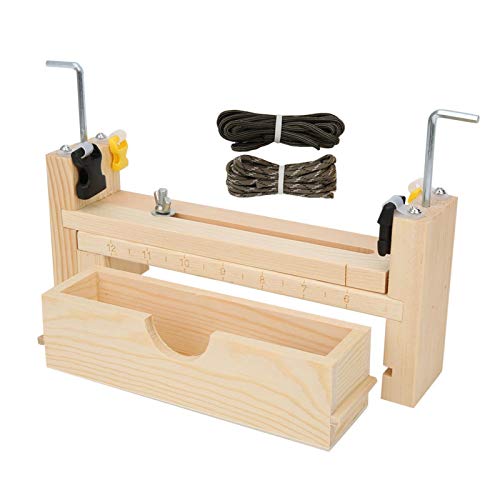 XINMYD Herramienta de Trenzado de Pulsera, Kit de Plantilla de Tejido de Pulsera de Paracord, Pulsera Ajustable de Madera, Fabricante de Collar, Herramienta de fijación Artesanal DIY