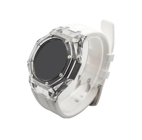 �S�������P�[�X�L�b�g�ɓK������Casio GA2100 GA2110 GAB2100�p(White-Tr,For GAB2100)