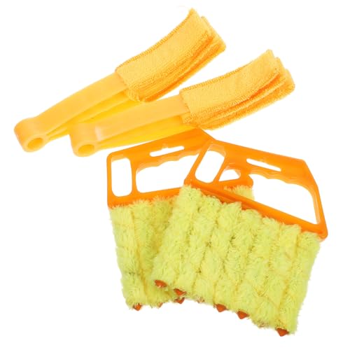 Gadpiparty Kit de 4 Piezas de Limpiador de Persianas y Aire Acondicionado Cepillos de Microfibra Ultrafina para Fiesta Verano y Limpieza Doméstica Eficaz