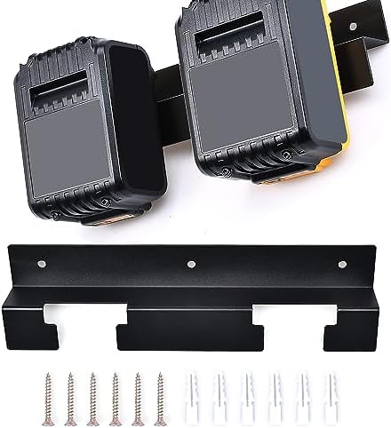 UOSXVC 5-Pack Tool Holders For Dewalt 20V/12V & Milwaukee M18 Drills - Yellow Mounts With Screws - View #11