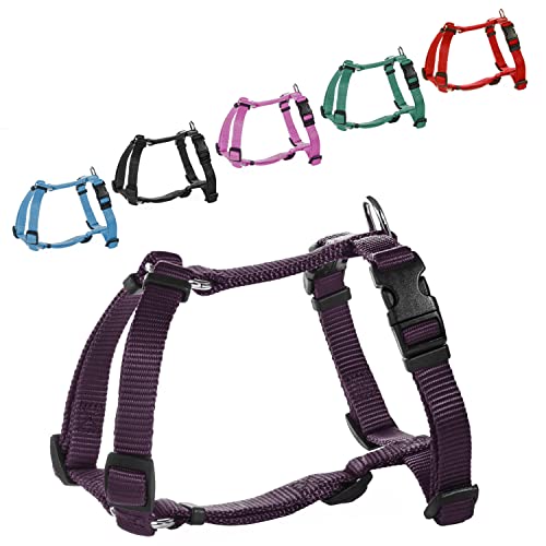 CarlCurt - Classic Line: Hundegeschirr Aus Strapazierfähigem Nylon, S 30/46cm, 38/52cm, Lila Cover