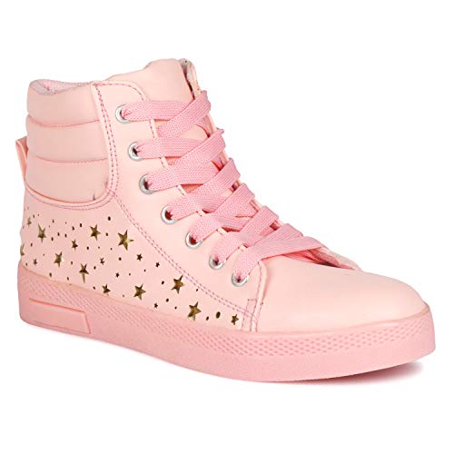 Image of Denill Women's Multi Flower Design Casual Ankle Length Sneaker Shoes