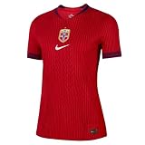 Norwegen 2025 Match Home (Frauenteam) Nike Authentic Dri-Fit ADV Fußballtrikot Für Damen, University Red/Blue Void/White, IB9524-657, XS