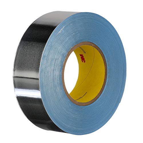 Image of 3M 95380-case Tape, 3 inch x 120 yd., 7.5 mil, Aluminum Foil, Silver (Pack of 4)