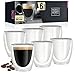 Moritz & Moritz Barista Torino 6 x Verres à expresso double paroi 60 ml - Tasses à expresso en verre pour boissons chaudes et froides - Passent au lave-vaisselle