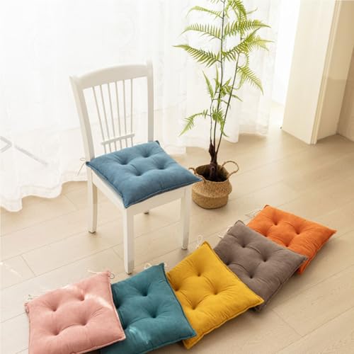 Cojines para silla cuadrados de 17x17 transpirables de alta densidad pack de 4 8
