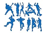 LHKSER Game Wall Decal Wall Sticker Poster Floss Dancing Decal Nursery Boys Room Wall Vinyl Decal Game Stickers (Blue)