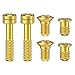 Mountain for Bike Shifter Screws – mm x 22 mm Lightweight for Bike Fasteners, Gold/Black Pointing Screw Kit (6-Piece)（Black）