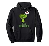 Ich liebe Brokkoli-Obst und Gemüse Pullover Hoodie