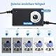 OMBAR Fotobox, Fotostudio Lichtbox, 100x100x100cm Dimmbare 384pcs LED Beleuchtung Lichtzelt 5500K-6000K mit 3 Hintergründe (Weiß, Schwarz, Blau) für Professionelle Fotografie