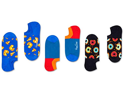 Happy Socks Women's 3-Pack Assorted Junkfood Sneaker Liner Socks, Multi, Size 9-11 #TOP21