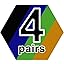 1 Pair Black/ 1 Pair Green/ 1 Pair Orange/ 1 Pair Blue