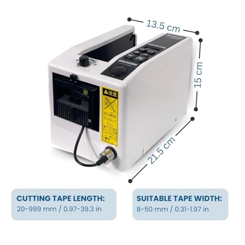 Image of SMART PACK 2 in 1 (Automatic and Manual) Tape Dispenser for Packing with Cutting Machine | Electric Tape Cutter | High Performance Tape Cutter | 1 Dispenser of 1 INCH