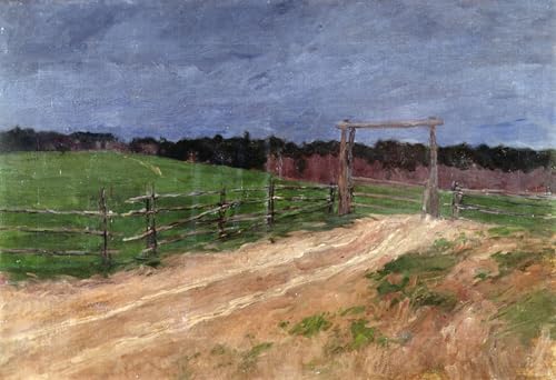 Toile affiche d'art signée Levitan, une oeuvre Soirée d'été haut de gamme au format 60x90cm