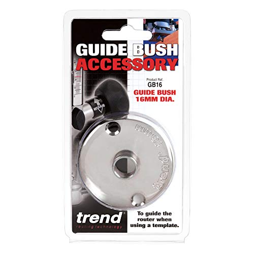 Guide de template routing 16mm Trend GB16 bague de copiage en acier pour défonceuse