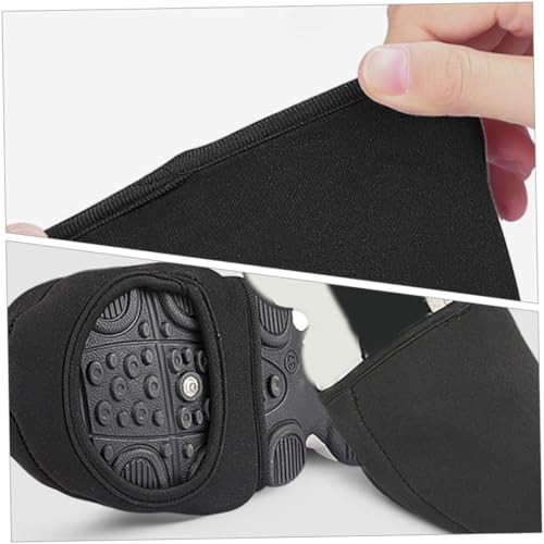 Cubiertas para zapatos de ciclismo VICASKY, 1 par, resistentes al viento y cálidas, para bicicletas de montaña y carretera, protectores duraderos, ajuste elástico, color negro miniatura 5
