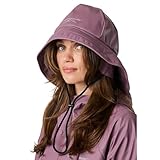 Swedemount Väderöarna Southwest - Sombrero impermeable unisex para la lluvia, Dk. Malva, XL