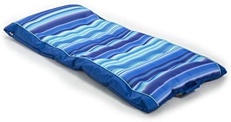 Big Joe Kona No Inflation Needed Pool Lounger with Headrest, Blurred Blue Double Sided Mesh, 5.5ft Big