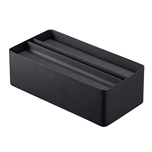Yamazaki 4762 Tissue Holder Black Approx. 10.2 x 5.1 x 3.1 inches (26 x 13 x 8 cm)