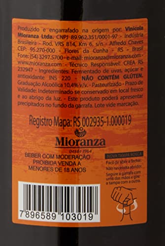 Mioranza Vinho Tinto Suave 750 Ml