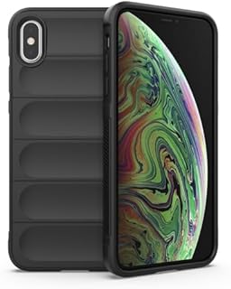Bump Silicon TPU Shild Case Microfiber Lining with Camera Protection For Apple iPhone X/XS (Black)
