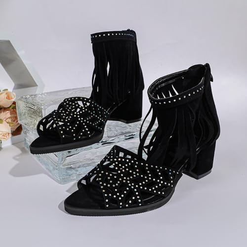 Sandales pantoufle extérieures intérieures à talons compensés bleu - 5