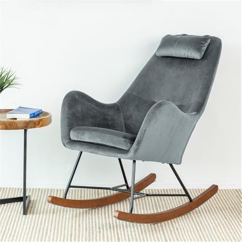 Sillón Plegable Terciopelo Gris miniatura 6