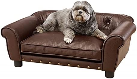 Enchanted Home Pet Brisbane Tufted Pet Bed Brown Medium
