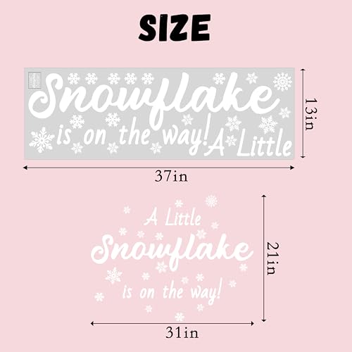 ZAIBIANHAO Vinilo Decorativo Copo de Nieve Blanco miniatura 5
