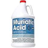 TradeGrade Muriatic Acid for Swimming Pools & Spas – Pack of 1 Gallon, Muriatic Acid for Pools (HCL), pH Reducer for Water Balancing, Concrete Cleaner