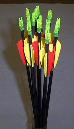 Archery Fibreglass Arrows Set of 24x30"