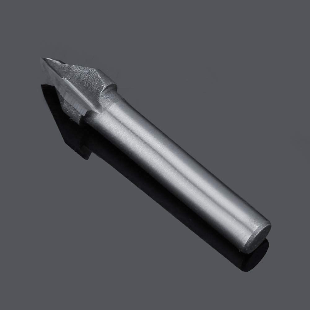 Frez Ze Stali Wolframowej Do Grawerowania CNC - Ostry Bit End Mill 60 Stopni, 6mm Trzpień, 10mm Średnica Frezowania - Trójwymiarowy Znak Making Bit Do Obróbki Drewna i Ukosowania