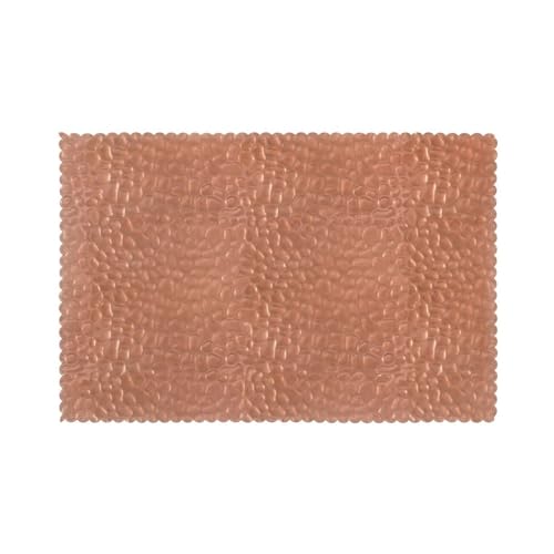 Hammered Copper Look, Placemats For Dining Table Set Of 6 Washable Table Mats Heat Resistant Tray Mats 30x45 cm