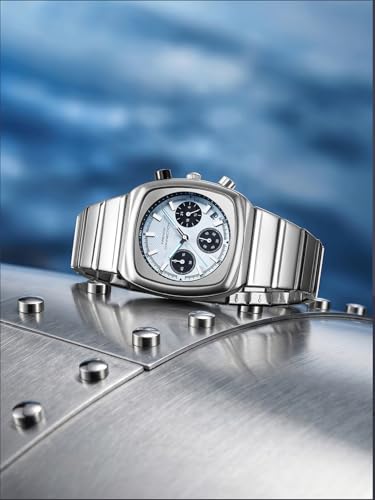 Image of French Connection Courvex Blue Dial Stainless Steel Chronograph Watch for Men - FCB21USM