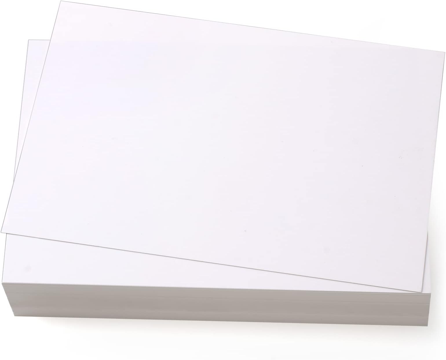 Utron 56 Pack 5x7 White Blank Cardstock Paper, 250GSM Thick, 90 lb, Printable on Both Sides