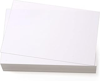 56 Pack 5x7 Cardstock Paper, White Blank Cardstock, 250GSM Thick Paper, Blank Heavy Weight 90 lb Cardstock, Printing Paper for Making Invitations, Announcements, Photos, Postcards so on