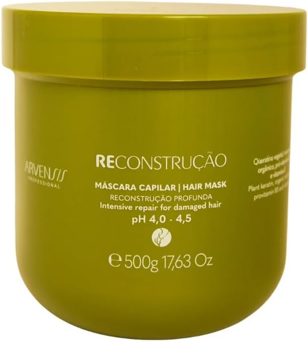 Máscara Reconstrução Capilar Profunda para Cabelos Danificados 500g ...