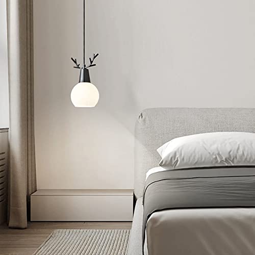 Luces colgantes de cabecera para habitación de niños con diseño creativo de venado y base E27 8