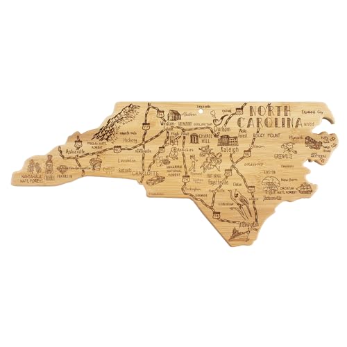 Tabla de cortar Bamboo forma North Carolina 45.7x20.3 cm miniatura 1
